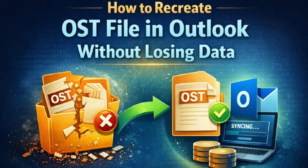 recreate OST file in Outlook